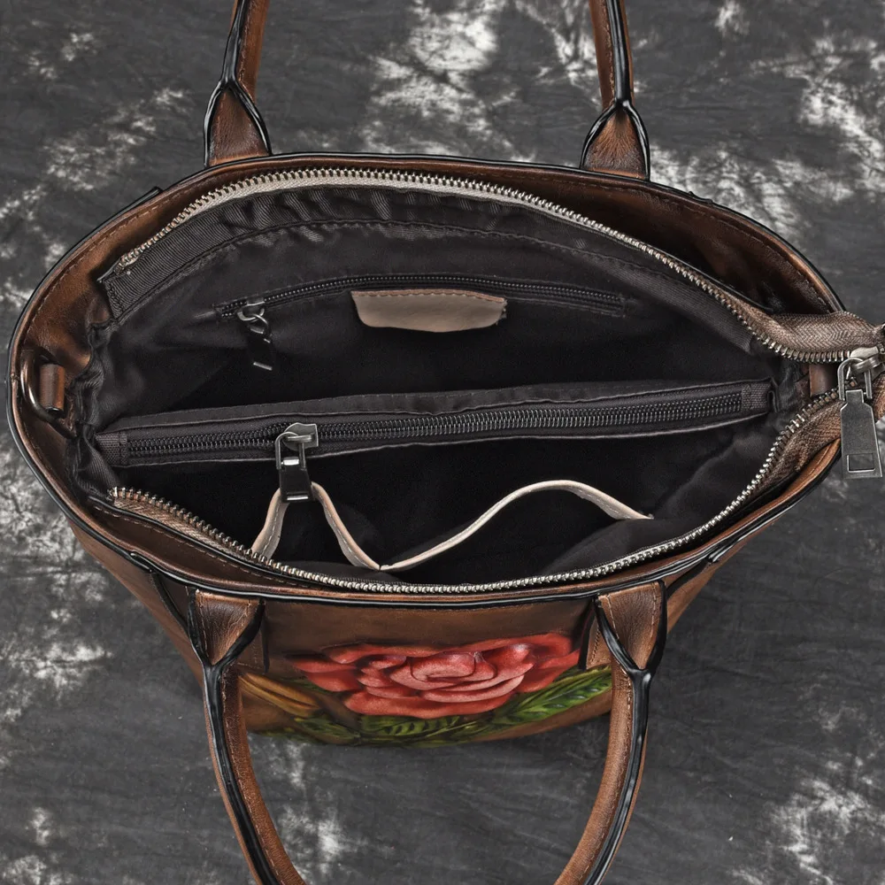 Оригинальные качественные женские сумки через плечо из натуральной коровьей