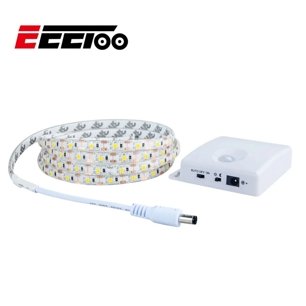 EeeToo Светодиодные ночные светильники PIR датчик движения светодиодная лента 1 м 5 2 3