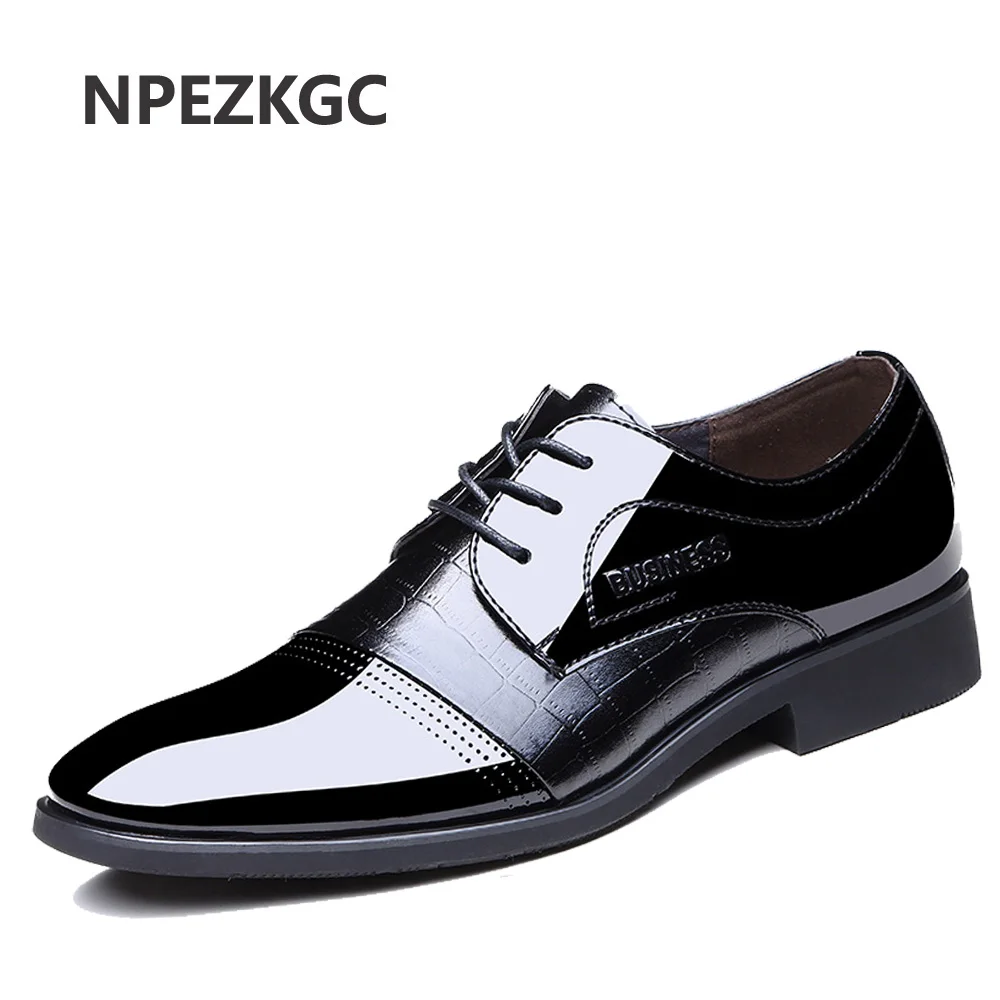 

NPEZKGC Classic Business Men's Dress Shoes Fashion Elegant Formal Wedding Shoes Men lace up Office Oxford Shoes For Men shoes