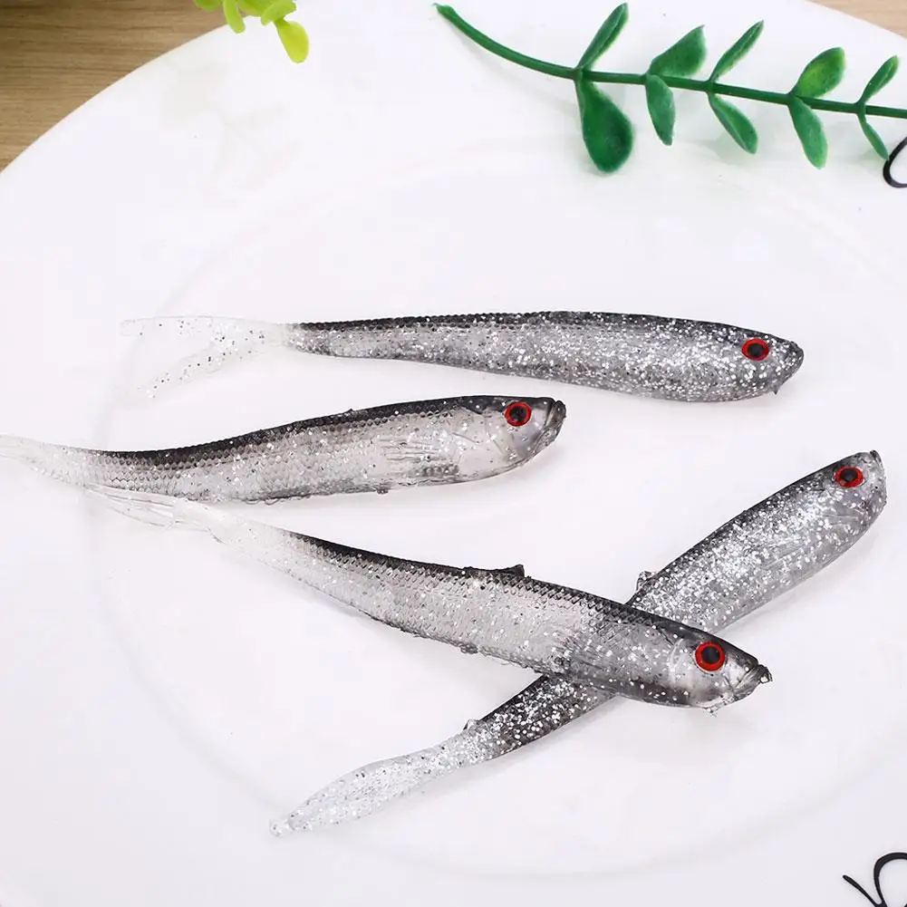 10 см прикорм рыболовства серый колюшка Swimbait искусственные приманки снасти