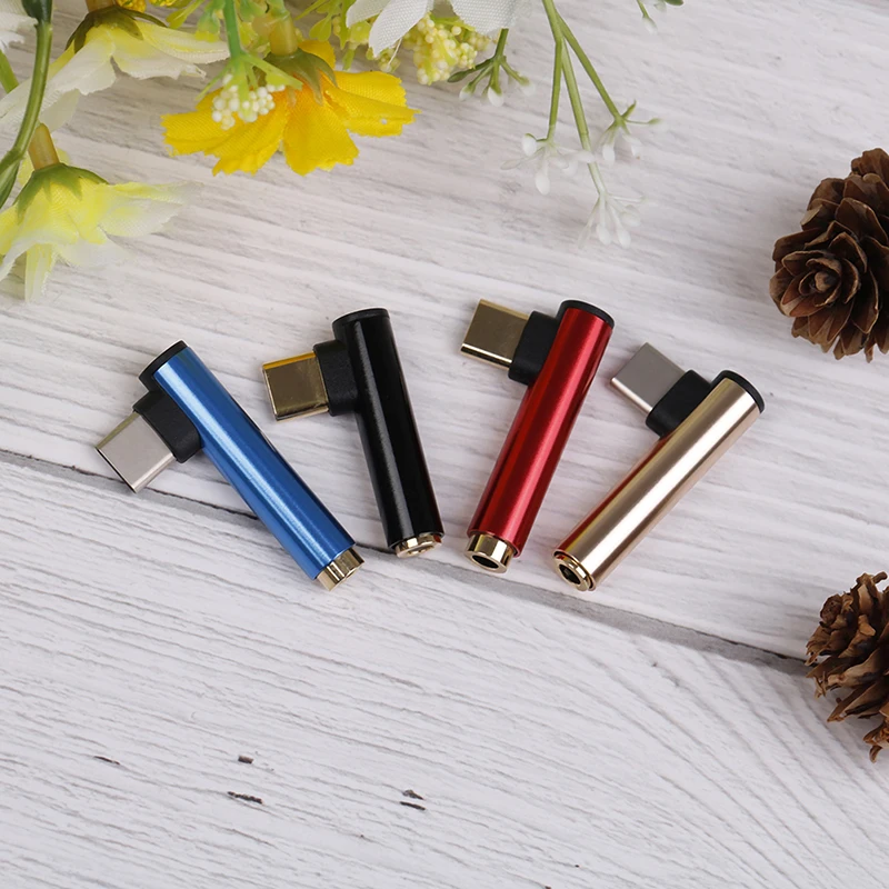 Переходник для наушников из алюминиевого сплава с USB Type C папа на гнездо 3 5 мм