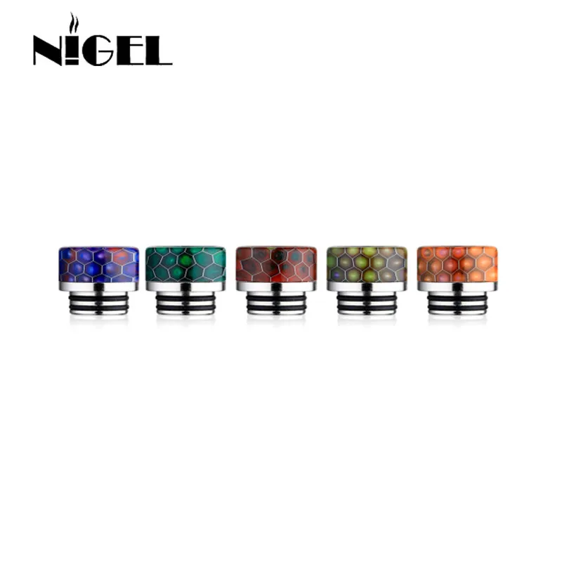 

Resin SS Drip Tip 810 E-cigarette Vape Pen Atomizer Wide Bore Mouthpiece Snake 810 Drip Tip for Kennedy TFV8 TFV12 RDA Tank