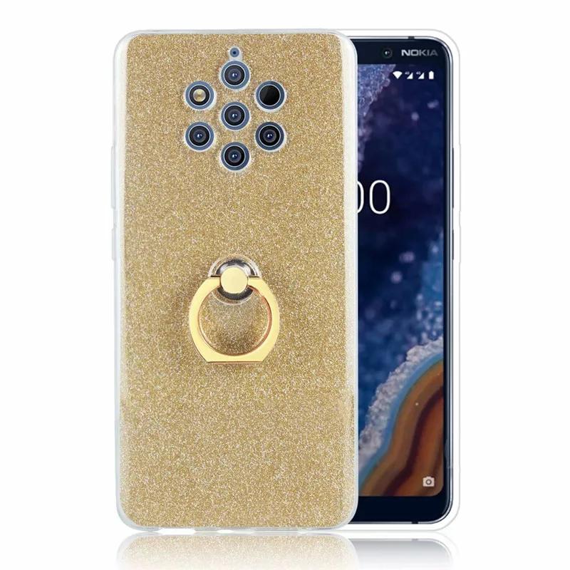 Ainike 2 в 1 блестящая наклейка для телефона Nokia 6 7 Plus 8 nokia 9 X7 X6 мягкий чехол ClearTPU с