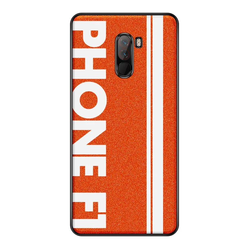Для Xiaomi Pocophone F1 чехол спортивный уличный кожаный мягкий защитный чехол для Pocofone F1 чехол для POCO F1 чехол capa - Цвет: Оранжевый