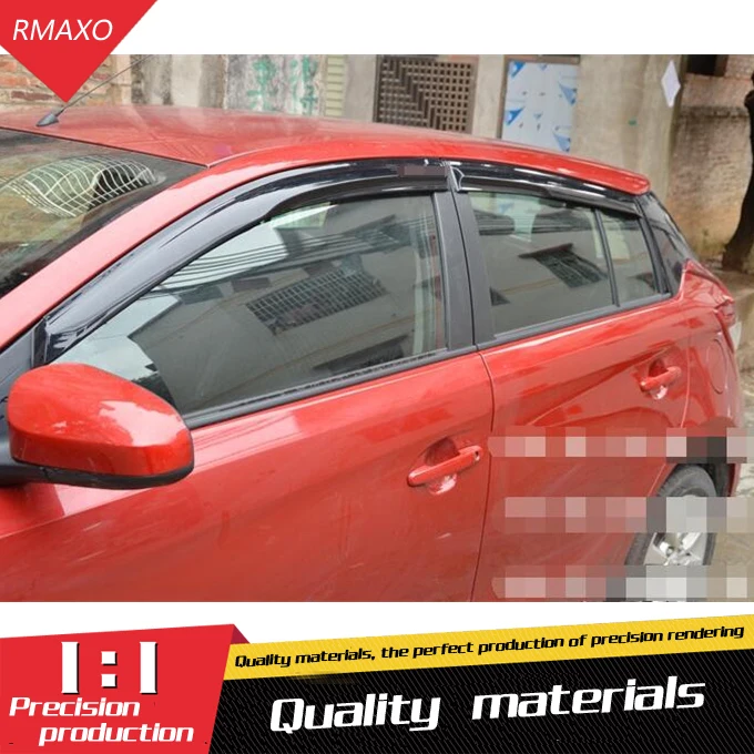 Для Toyota Yaris Пластик оконный козырек Vent Оттенки Защита от солнца Дождь Отражатель гвардии для Yaris авто аксессуары 4 шт./компл