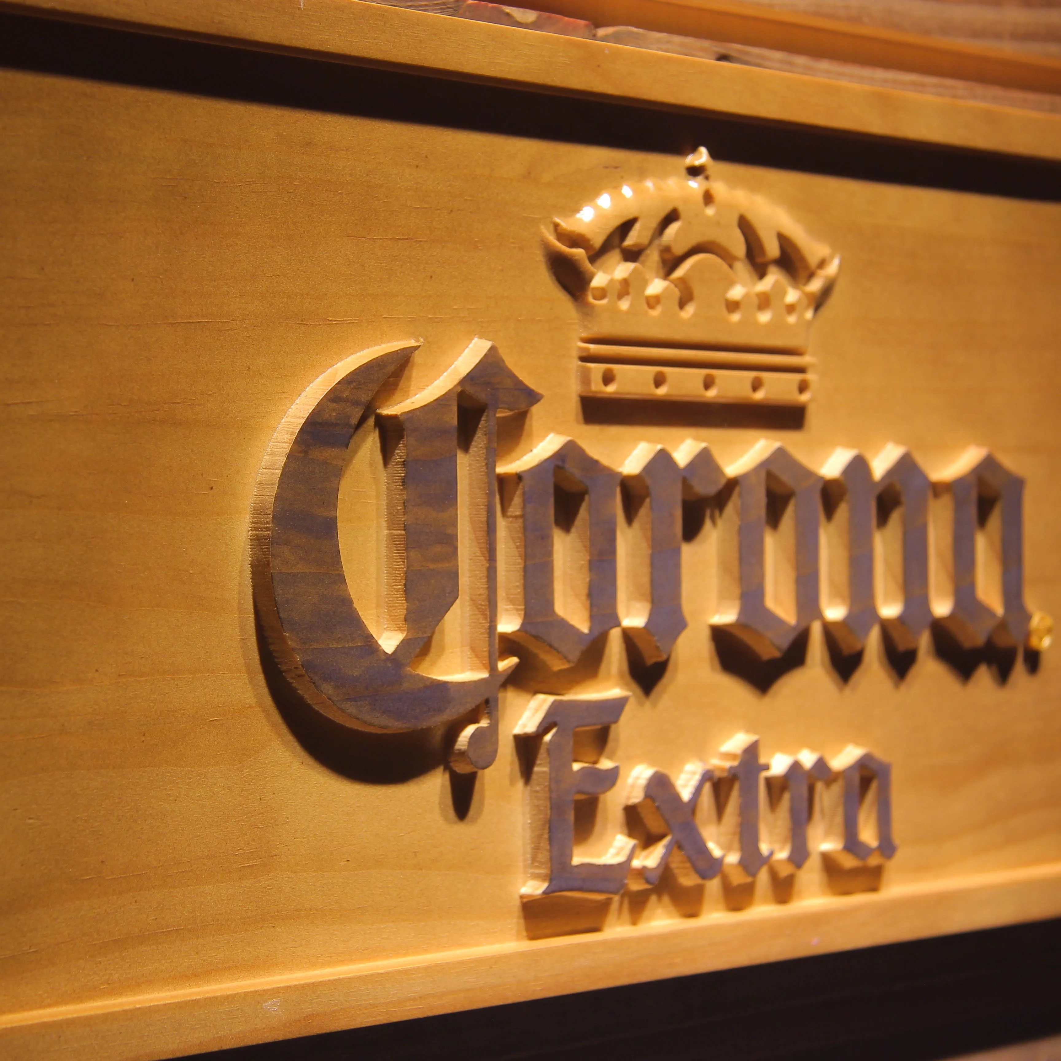 Деревянная вывеска Corona Extra Beer 3D