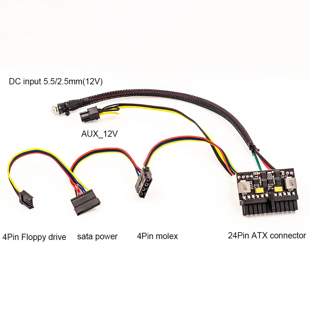 24 контакта 12 В постоянного тока вход 150 Вт Выход Realan Mini ITX Pico PSU DC ATX ПК