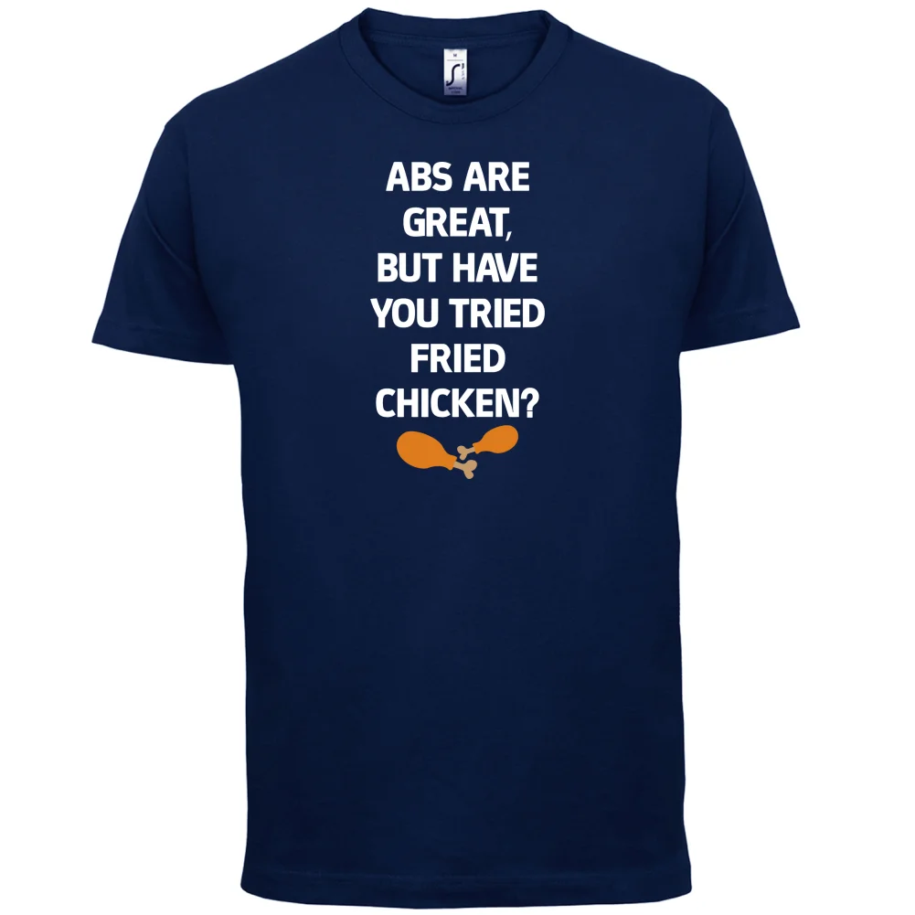 AbsER Are Great FriedER ChickenER - Mens T-Shirt Funny / Diet /Healthy Short Sleeves O-Neck T Shirt Tops Tshirt Homme | Мужская одежда