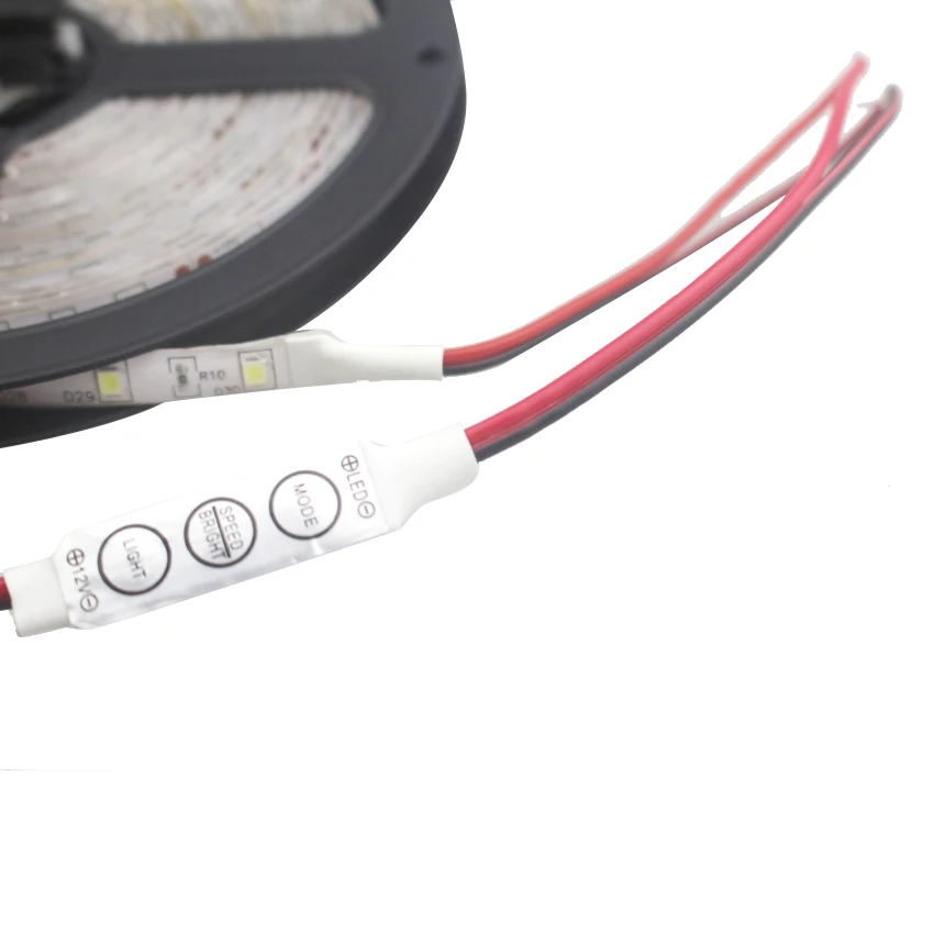 Мини ШИМ светодиодный диммер с 3 клавишами 12 В 24 для одноцветной светодиодной