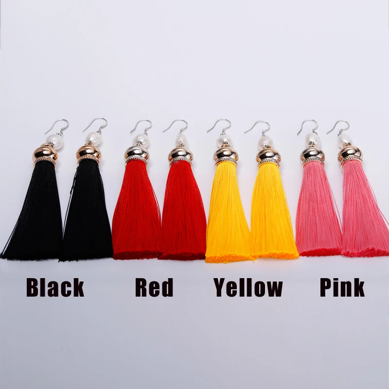 DAIMI модные серьги с кисточками 8 цветов цветные жемчужные ювелирные изделия из