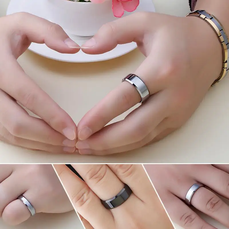 MOREDEAR высококачественное серебряное титановое кольцо 6 мм|titanium ring|ring ring6mm titanium ring |