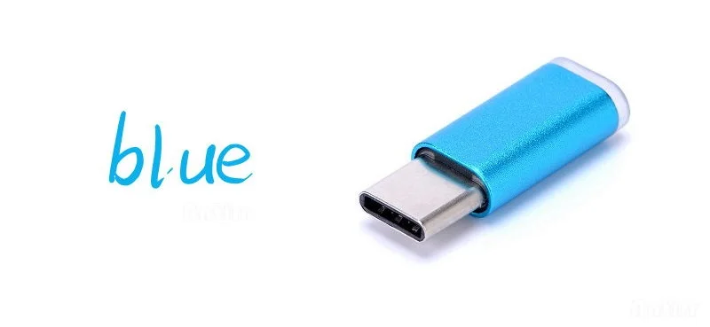 Адаптер Antirr с Micro Usb на Type C переходник из алюминиевого сплава позолотой для