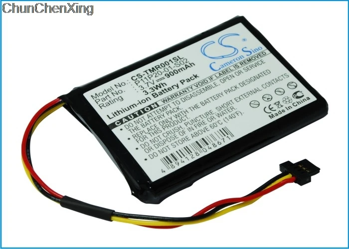 Аккумулятор Cameron Sino на 900 мАч для TomTom XXL 540S Route XL 540M 540T 540TM 550550 M 550T 550TM XXL540