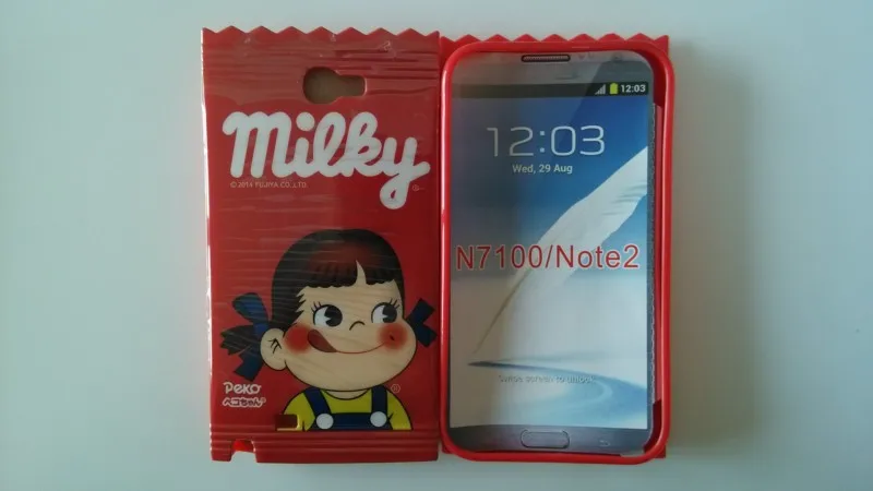 Новый стильный модный Мягкий ТПУ чехол накладка на заднюю панель для Samsung Galaxy Note 2