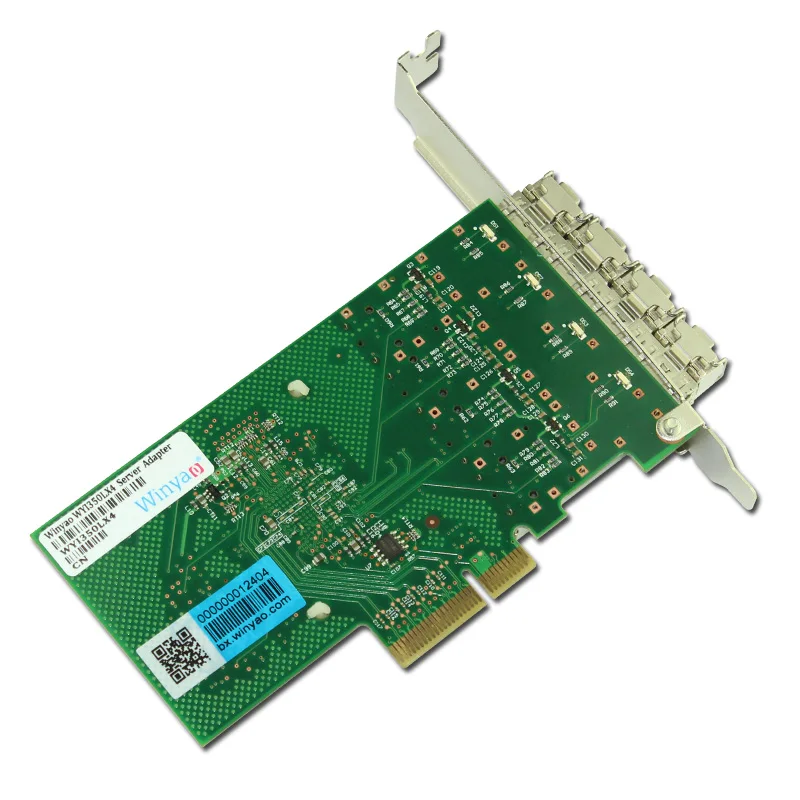 Winyao WYI350LX4 PCI-E X4 четырехъядерный Порт Gigabit Ethernet Lan волоконно-Серверная сетевая