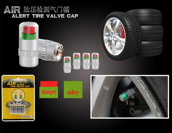 4 x предостережение безопасности монитор давления воздуха оповещение колесо шины