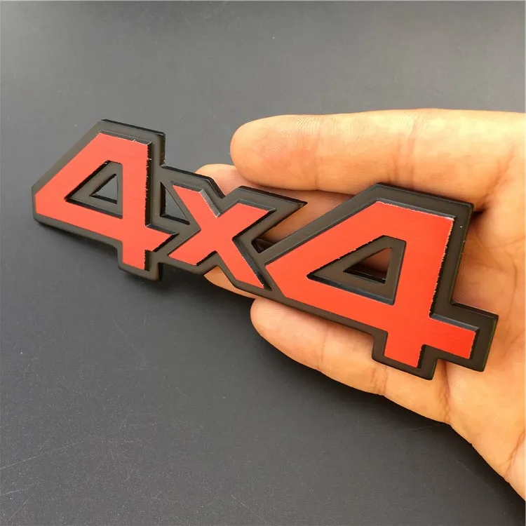 Автомобильная Хромированная Металлическая Эмблема 4x4 3D наклейка для багажника