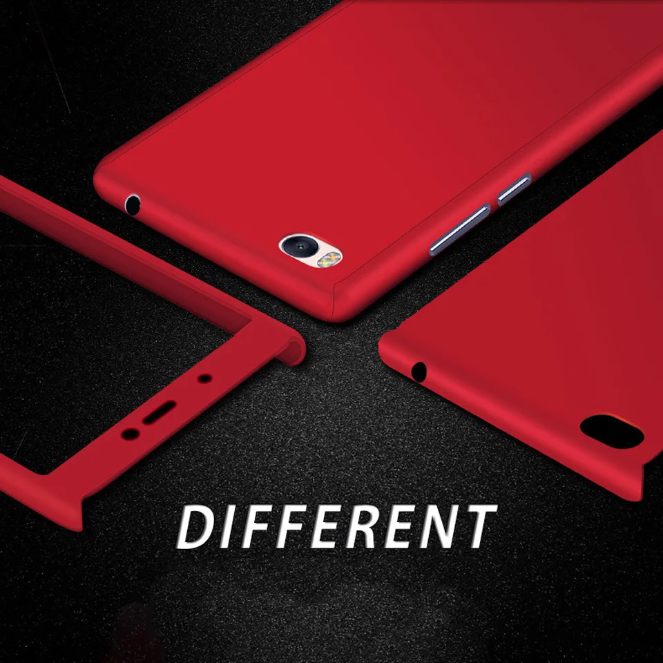 360 PC Cover + 9H Tempered Glass Phone Cases For XiaoMi RedMi Note 3s 3 4 4A 4x 4X iphone 5 5s SE 6 6s 7 8 Plus Full Fundas |