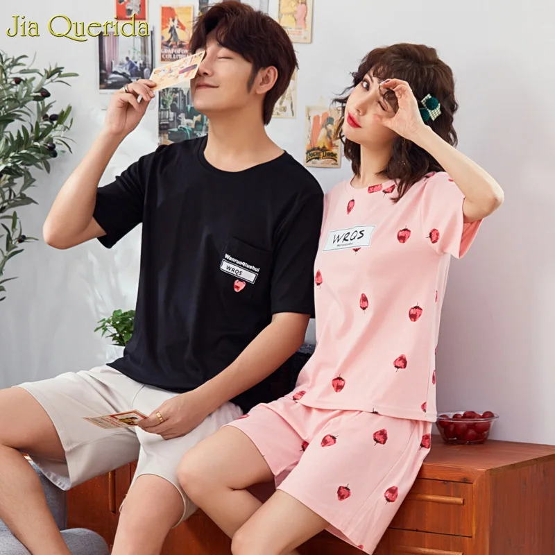 2019 летние шорты Новый Модный комплект одинаковых пижам хлопковые милые пижамы