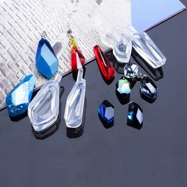 

Mix Shape Cabochon Mini Silicone Earring Necklace Pendant Mold For Epoxy Resin Jewelry Earring Making DIY Crafts