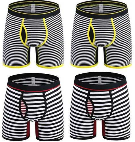 4Pcs 0710 Mix A21 4 шт./лот,, модные, нового размера плюс 6XL, толстые трусы, высокое качество, мужские большие трусы, мужские хлопковые длинные шорты-боксеры для мужчин, нижнее белье - Цвет: 4Pcs 0710 Mix A21