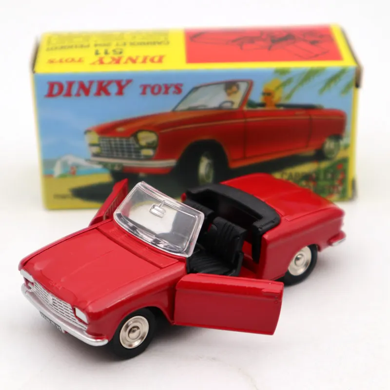 Atlas 1:43 Dinky Toys 511 Cabriolet 204 peugeot Red литье под давлением модели автомобилей Ограниченная серия Коллекция