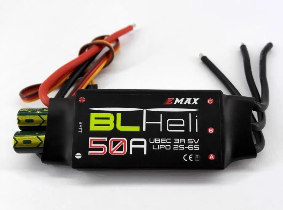 EMAX-Dron sin escobillas con control de velocidad, drone multirotor esc 50A BLHeli UBEC 3A/5V 2S-6S-0