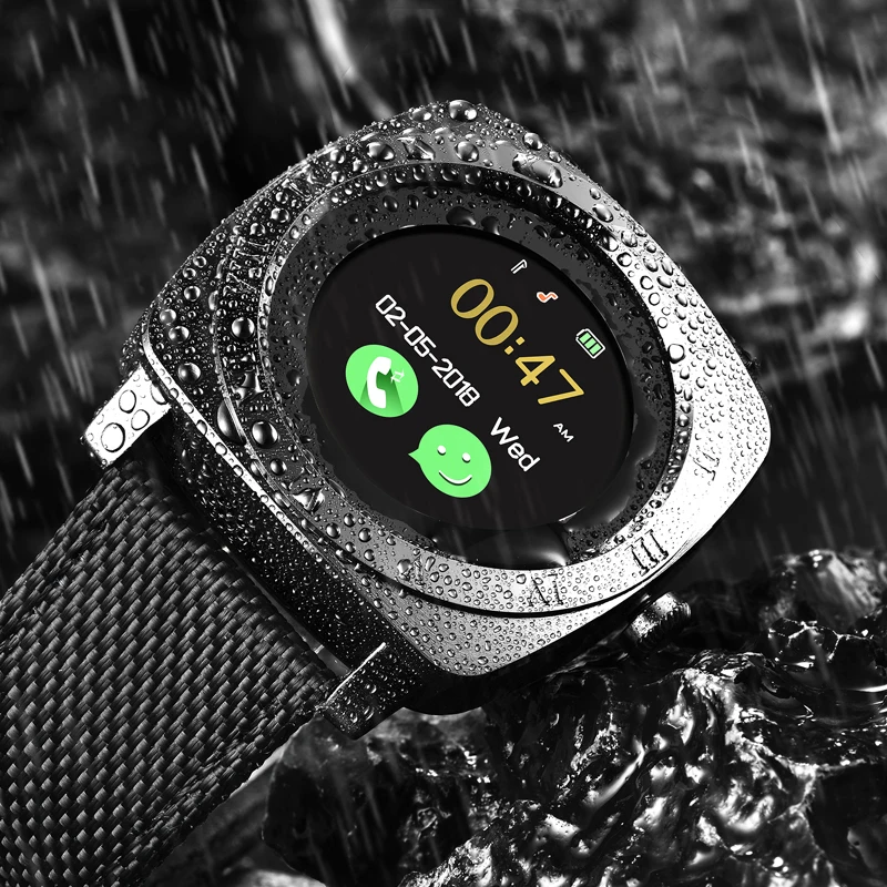 LIGE Новые Bluetooth Смарт-часы для мужчин с сенсорным экраном большая батарея