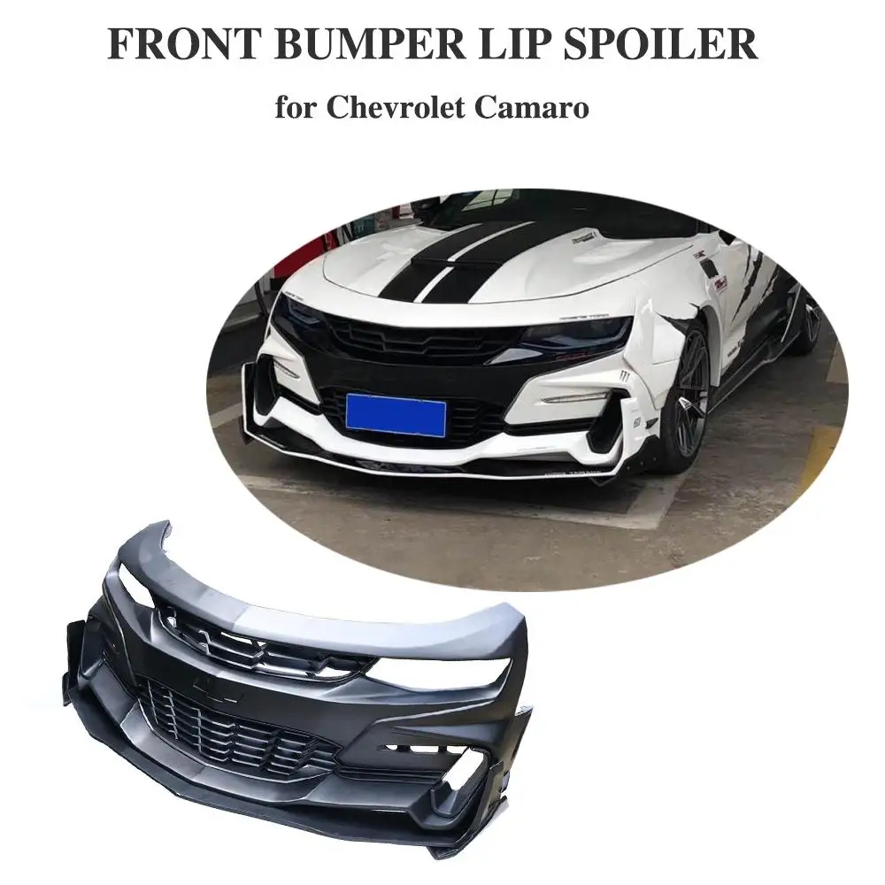 

Body kit PP Front Bumper With Lip splitter fenders For Chevrolet Camaro 2016 - 2018 Front Bumper Lip Spoiler Body Kits