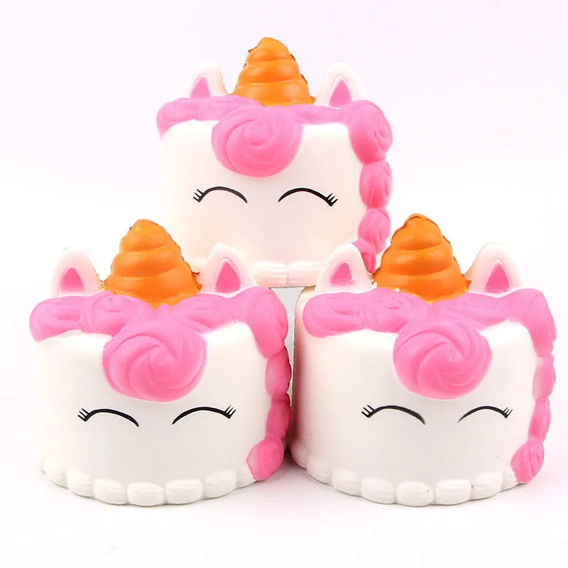 9 см милый Jumbo медленный рост Squishy КИТ торт мультфильм мягкий Squeeze Kawaii Squishies игрушки