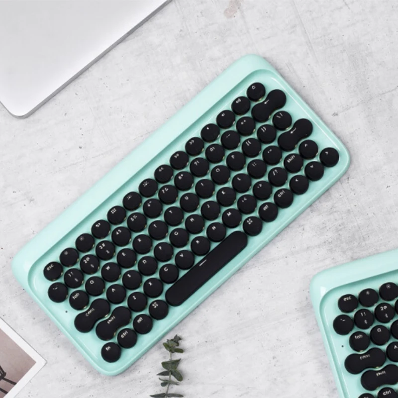 Youpin LOFREE Dot Retro Bluetooth Mechanical Keyboard System-wide Use Green Axis 79 Key Keyboard adjustable brightness