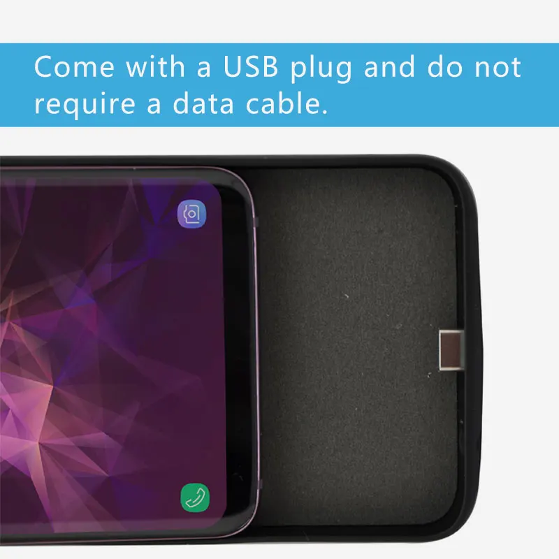 5000 6500 мАч чехол для аккумулятора, чехол для samsung S8 Plus S9 S9 Plus, чехол для зарядки аккумулятора