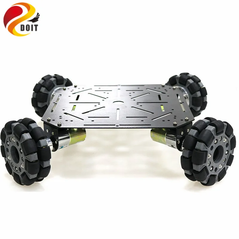 4WD Omni Wheels робот автомобиль шасси стальная рама с 4 шт. двигателя постоянного тока