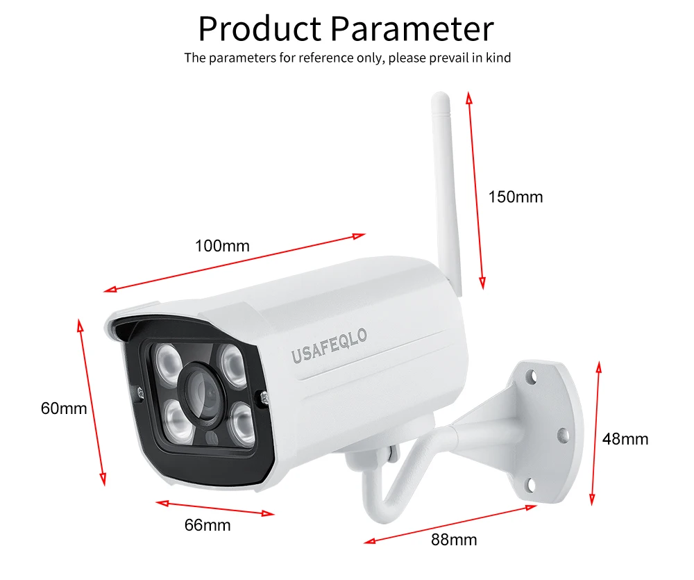 Уличная камера наблюдения USAFEQLO, WiFi, 5MP, 2,4G, HD IP Cam, SD карта, для хранения, беспроводная, Погодостойкая, камера безопасности, H.265+ IP камера