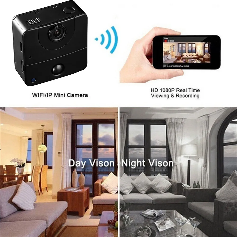 VRFEL YT003 беспроводная WiFi Full HD 1080 P Мини камера обнаружения движения Индукционная