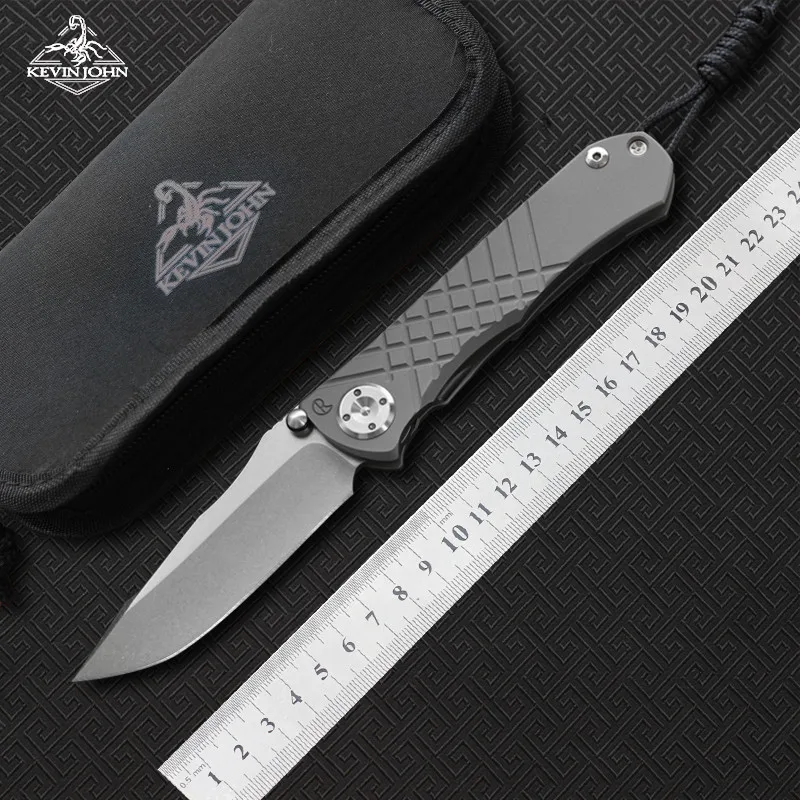 Кевин Джон CR Umnumzaan складной нож лезвие: M390 титановая ручка для кемпинга охоты выживания карманные кухонные ножи для фруктов EDC инструменты