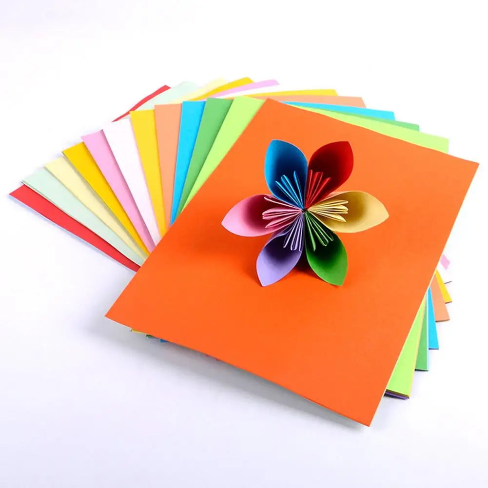 100 шт. многофункциональные Разноцветные бумажные принадлежности формата а4