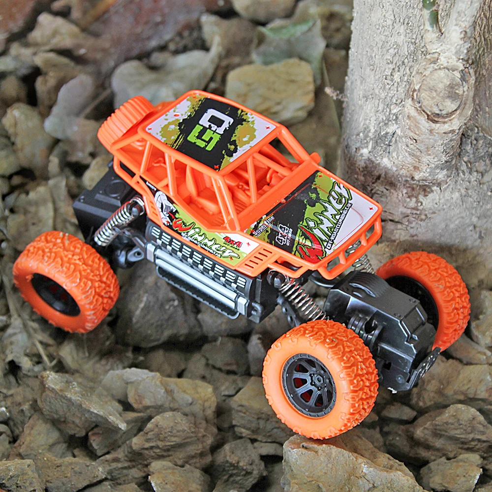 Remote Control Car High Speed Racing Bigfoot RC 4WD Toys 4CH Vehicle Off-Road Truck For Boys Kids Surprise Gift(Orange) | Игрушки и