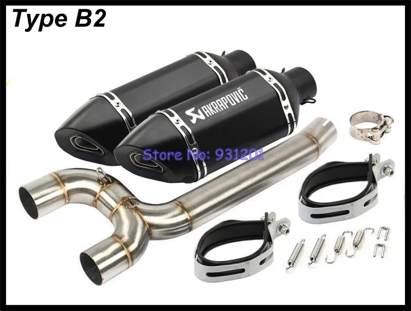 Выхлопная система для мотоцикла выхлопная Yamaha FZ6N FZ6S FZ6 Akrapovic труба средней связи с
