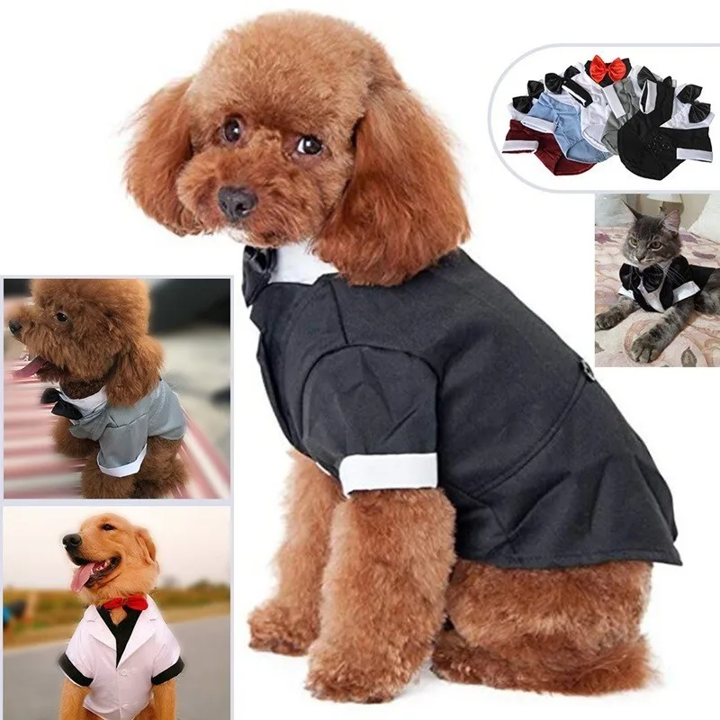 AHUAPET, смокинг, костюм для собак, одежда для мопса, Большая одежда, куртка для собак, смокинг, костюм для больших собак, пальто в полоску, Одежда для животных