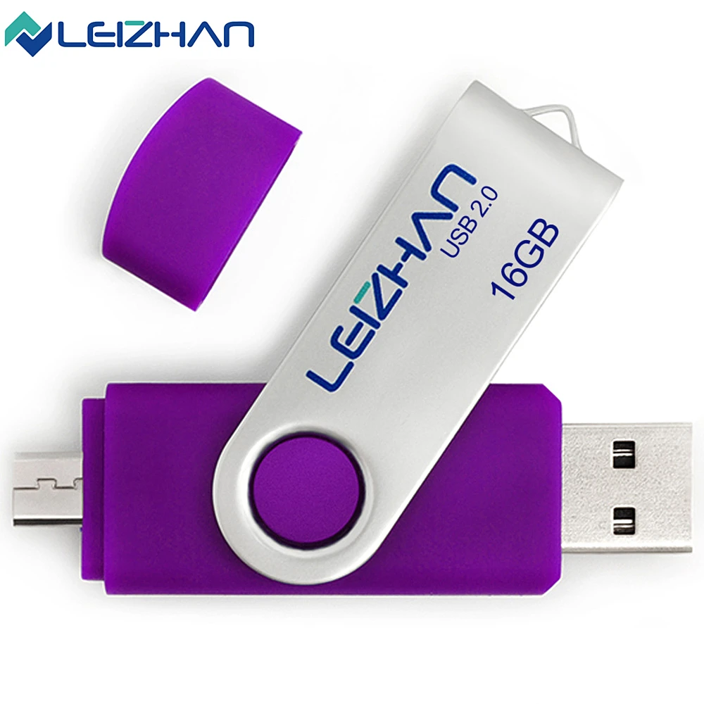 Leizhan металла Memory Stick телефона Android 4 г металлическая ручка привода 8 Micro USB флешки 16