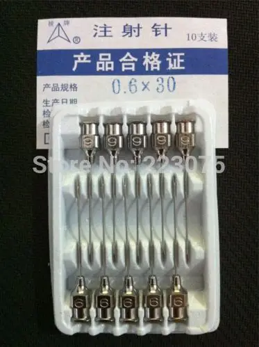 

Hot Promotion Pill Case Medicine Box Pastillero New 10pcs Stainless Steel Syringe Needle Dispensing Needles 0.6x30mm