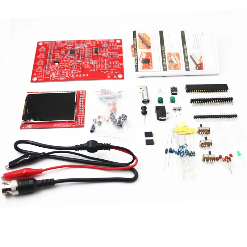 1 шт. DIY цифровой осциллограф комплект osciloscopio электронный обучающий DSO FNIRSI 138 2 4 &quot1