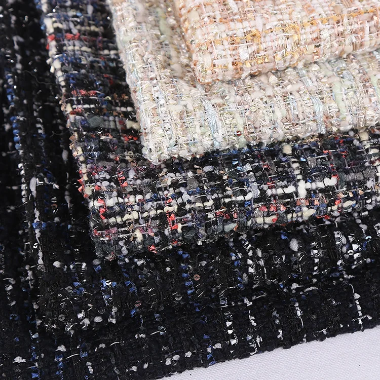Твидовая ткань модная женская одежда свитер куртка Fabrics-365gsm (5% шерсть 30% акрил 65%