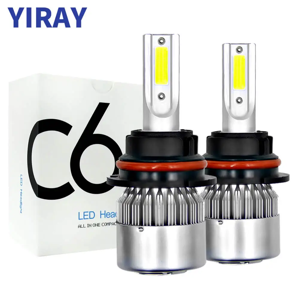 Автомобильные лампы YIRAY H7 H4 светодиодный H11 H1 H3 H13 880 9004 9005 9006 9007 9003 HB1 HB2 HB3 HB4 H27 COB для