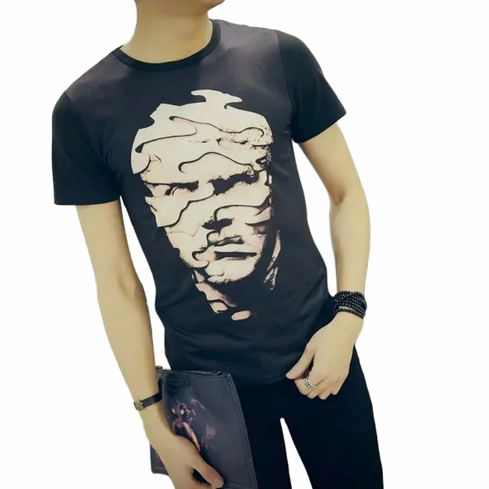 Brand New 2019 Summer Men Fashion Cool 3D T Shirt homme Casual Short Sleeve Skull Hip Hop Streetwear Tee camisetas Tops O1 | Мужская