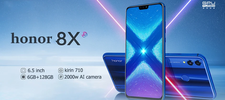Новый оригинальный Смартфон Honor 8X с экраном 6 5 дюйма аккумулятором 3750 мАч Android 8 2