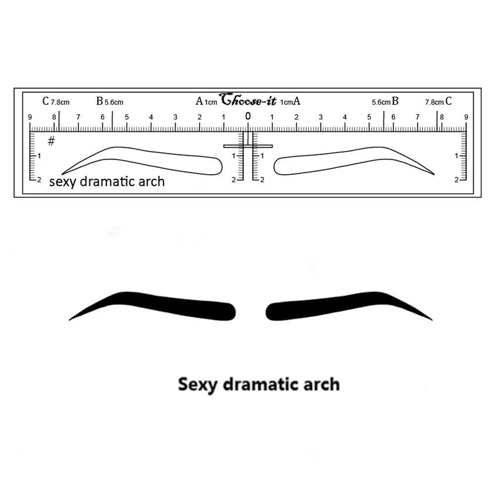 10 шт. трафареты для микроблейдинга бровей наклейки товары перманентного макияжа