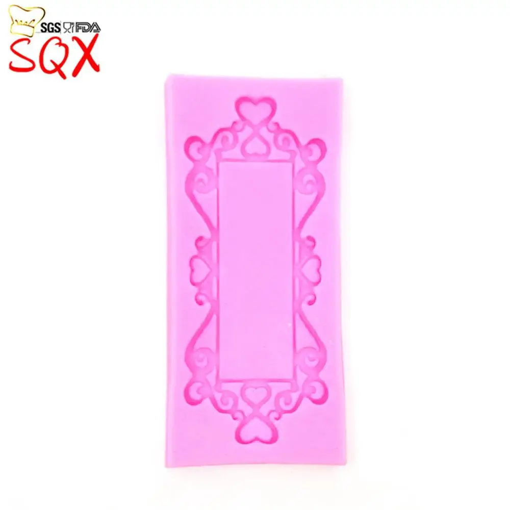 Прямоугольные бронзовые формы для зеркал из смолы форма помадки силиконовая