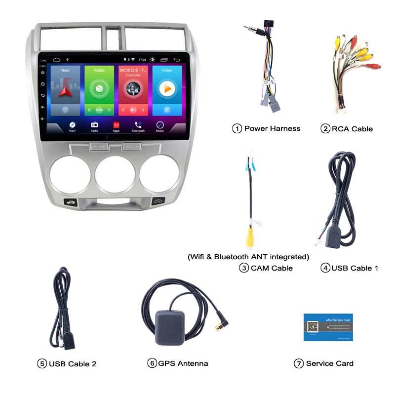 Умный полный сенсорный Android 8,1 Автомобильный gps навигационный плеер для Honda CITY 2008 стерео радио bluetooth мультимедиа DSP головное устройство